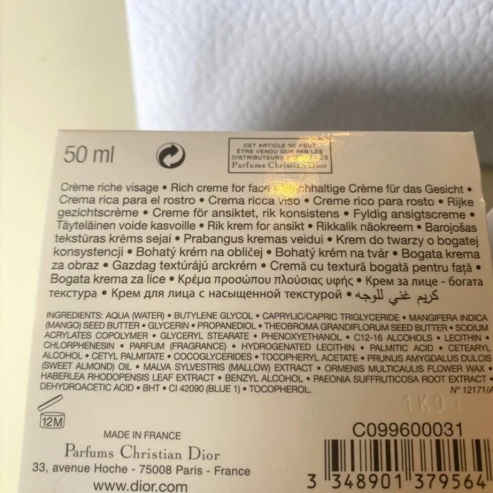 DIOR HYDRA LIFE HYDRATION RESCUE INTENSE SORBET CRÈME. BNIB. 50ml. RRP$ - Picture 6 of 8